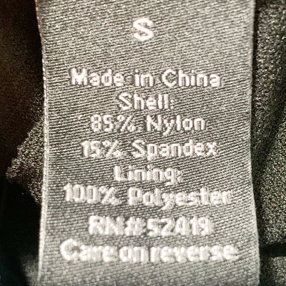 Apt. 9 Black Floral Embroidered Waistband One Piece Bathing Suit / Swimsuit 🖤🩵 - Picture 10 of 12